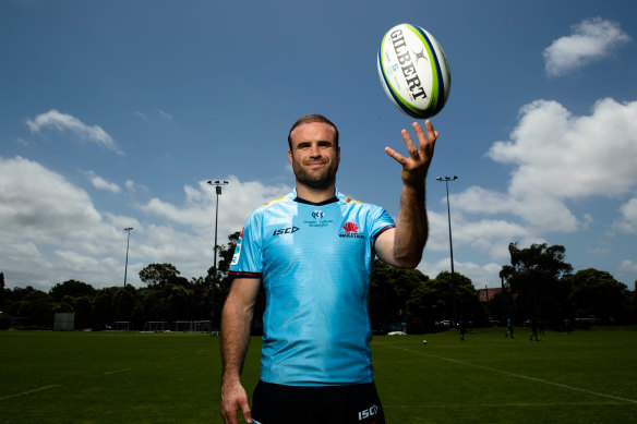 Jamie Roberts hit the ground running at Waratahs training.