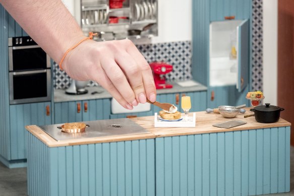 Kate Murdoch, British chef and presenter of viral sensation Tiny Kitchen, makes a bite-size breakfast.