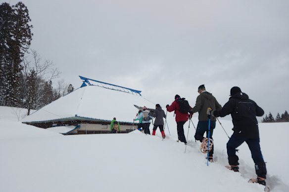 There’s a hut under there somewhere...