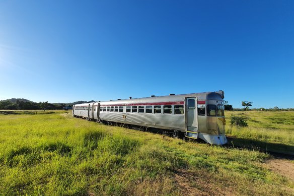 The Savannahlander stops off for morning tea along the way.