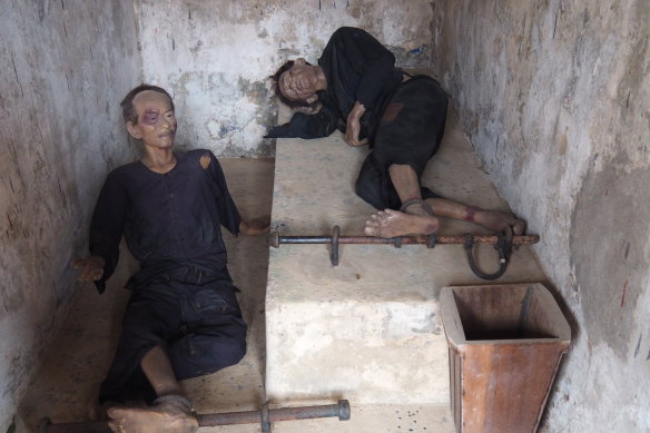 Mannequins show the cruelty of Con Son’s tiger cages, where tortured prisoners sat amid their own faeces, with sores around their ankles cut by shackles.