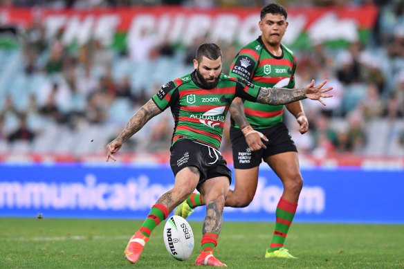 Adam Reynolds launches a monster 43m two-point field-goal on Thursday night.