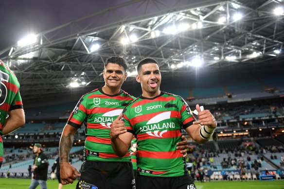 Latrell Mitchell and Cody Walker will get bonus payments if Souths win the premiership.