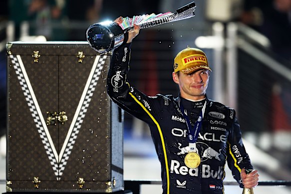 Max Verstappen became the first dual winner of the Las Vegas GP.