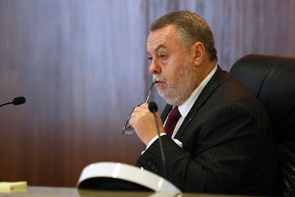 Inquiry commissioner Stuart Wood.
