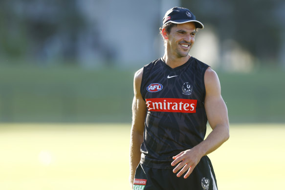 Scott Pendlebury will lead the Magpies for a ninth season.
