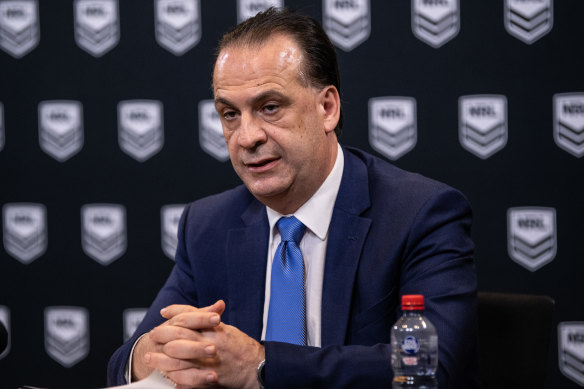 ARL Commission chairman Peter V’landys warned there could be “catastrophic” consequences for the 13-man code if its competition was put on hold.