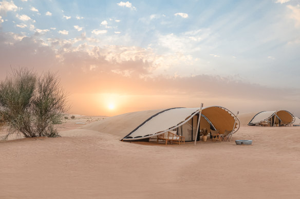 Just 40 minutes from downtown Dubai, but a world away in the desert.