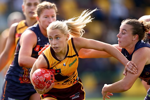 Hawthorn’s Mikaylah Antony looks to find space.