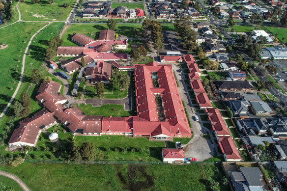 St Basil's Homes for the Aged in Fawkner, where 45 residents died.