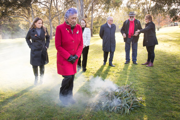 Professor Bourke at a ceremony for the announcement of commissioners.