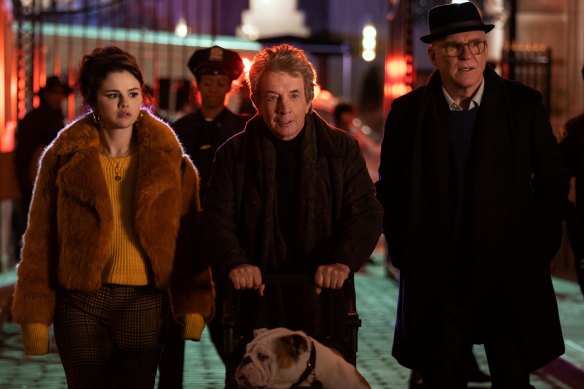 Selena Gomez, Martin Short and Steve Martin share an obsession for crime in the comedic murder-mystery Only Murders in The Building.