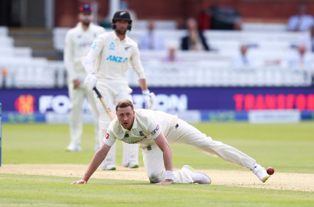 Ollie Robinson took two wickets at Lord’s before his day turned sour.