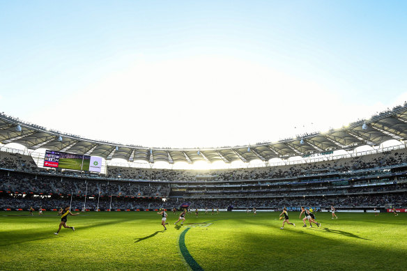 The grand final is set to be played at Optus Stadium this Saturday night.