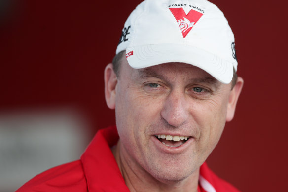 Swans coach John Longmire.