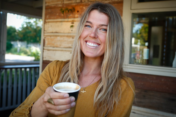 Among the tips of eco influencer Kate Nelson for reducing waste during COVID-19 is to "go topless" with takeaway coffee.