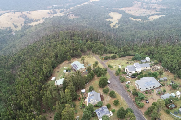 In 2020, a small huddle of houses had appeared  just outside Kinglake, where the catastrophic  Black Saturday bushfires wreaked havoc in 2009.