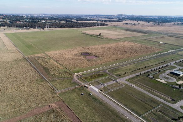 The site in Mickleham chosen for the quarantine hub in April 2021.