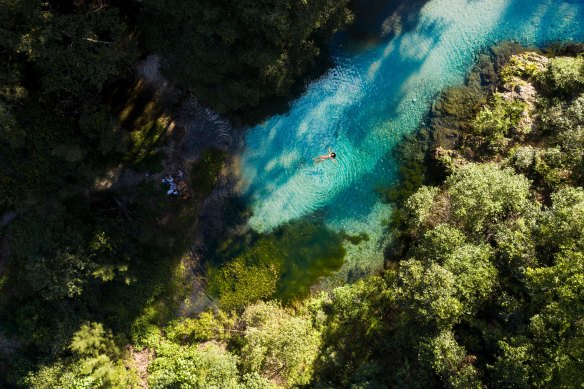 Pristine rock pool, Booloumba Creek.