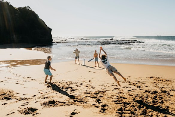 Coledale Beach is a playground for young and old.