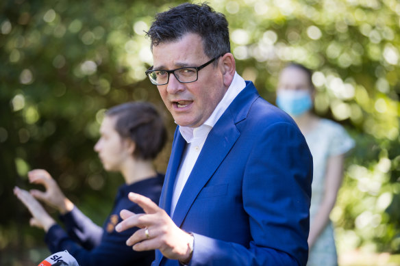 Premier Daniel Andrews providing a COVID-19 update