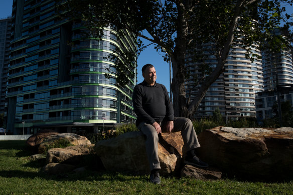 Opal Tower apartment owner Andrew Neverly says owners are struggling financially.
