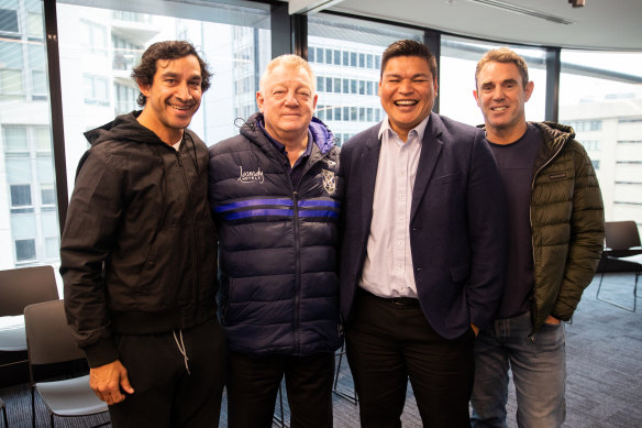 Johnathan Thurston, Phil Gould, Dr David Lakisa and Brad Fittler.