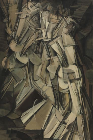Nude Descending a Staircase, No. 2, 1912 Framed Art 