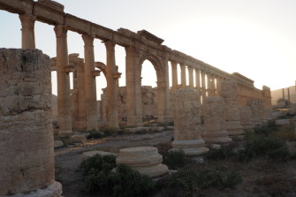 The Grand Colonnade, built in the second and third centuries; noted by UNESCO as an example of Rome’s engagement with the East.