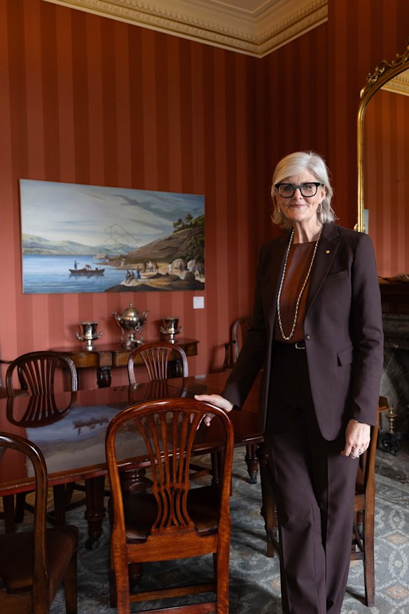There are fewer portraits of important men in Mostyn’s Admiralty House.