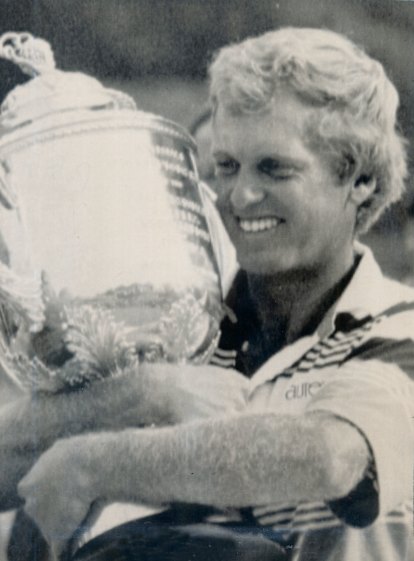 Wayne Grady after winning the US PGA title in 1990