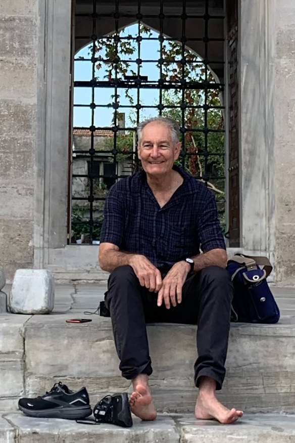 Infectious curiosity: Peter Mould, pictured in Europe, was an avid traveller.