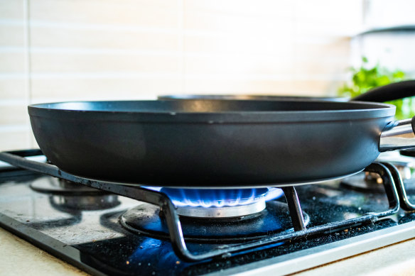 Heat the pan until it’s very hot before you start cooking.  