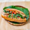 The roast pork banh mi.