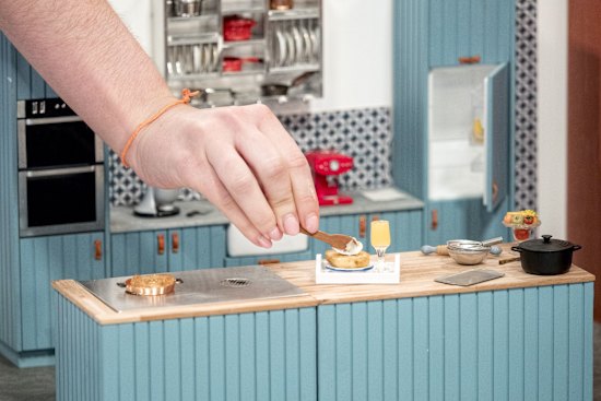 Kate Murdoch, British chef and presenter of Tiny Kitchen, makes 
a bite-size breakfast.