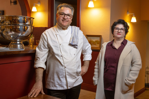 Guy Grossi and Elizabeth Grossi-Rodriguez at Puttanesca in Kew.
