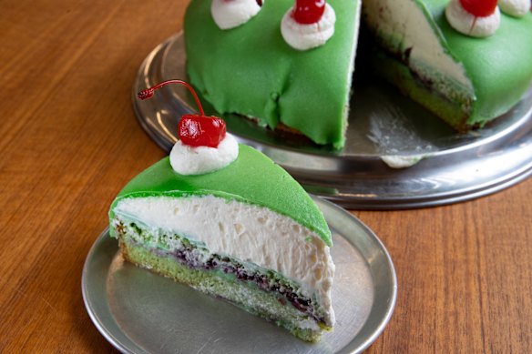 Dua Bakehouse’s pandan princess cake is a fan favourite.