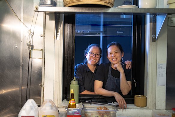 Jia-Yen (J.Y.) Lee (left) and Thi Le of Anchovy.