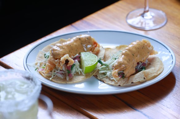 Fish tacos at The Black Toro.