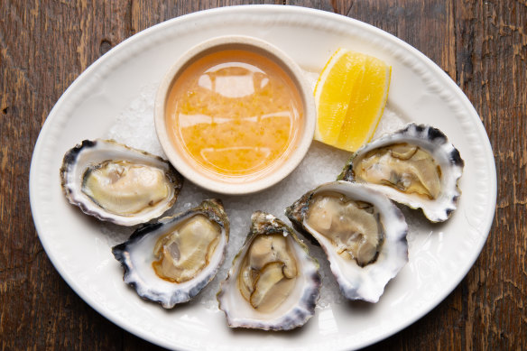Local oysters from Flinders.
