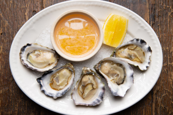 Local oysters from Flinders.