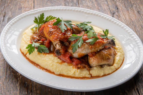 Chicken cacciatore.