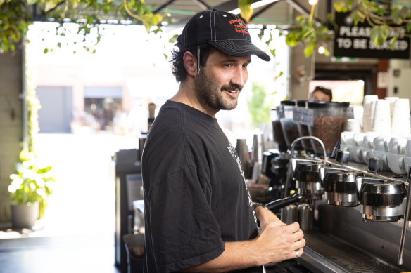 Head barista Alex Blair at Commonfolk, which is introducing a curated coffee experience.