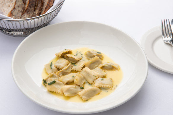 Scopri’s signature agnolotti del plin, filled with rabbit, veal and pork.