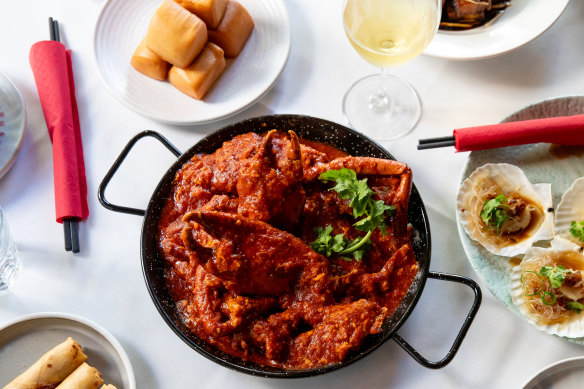 Go-to dish: Singapore chilli crab, market price.