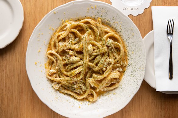 Moreton Bay bug pasta.