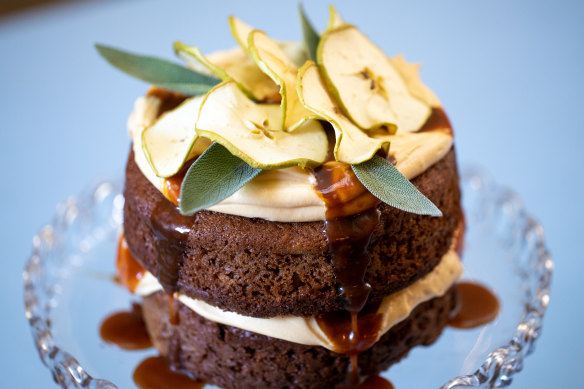 Apple and sage cake at Sandy Bake Shop.