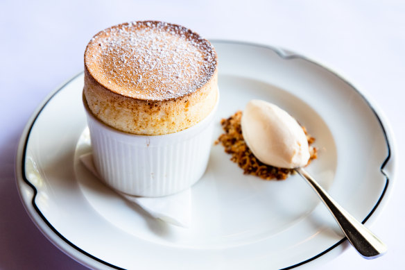 Passionfruit souffle.