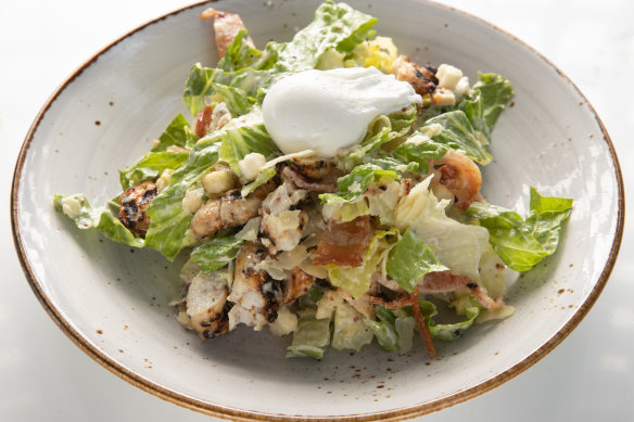 Chicken caesar salad.