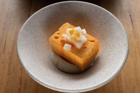 The go-to dish: Chilli oil parfait is a riot of bold flavours.